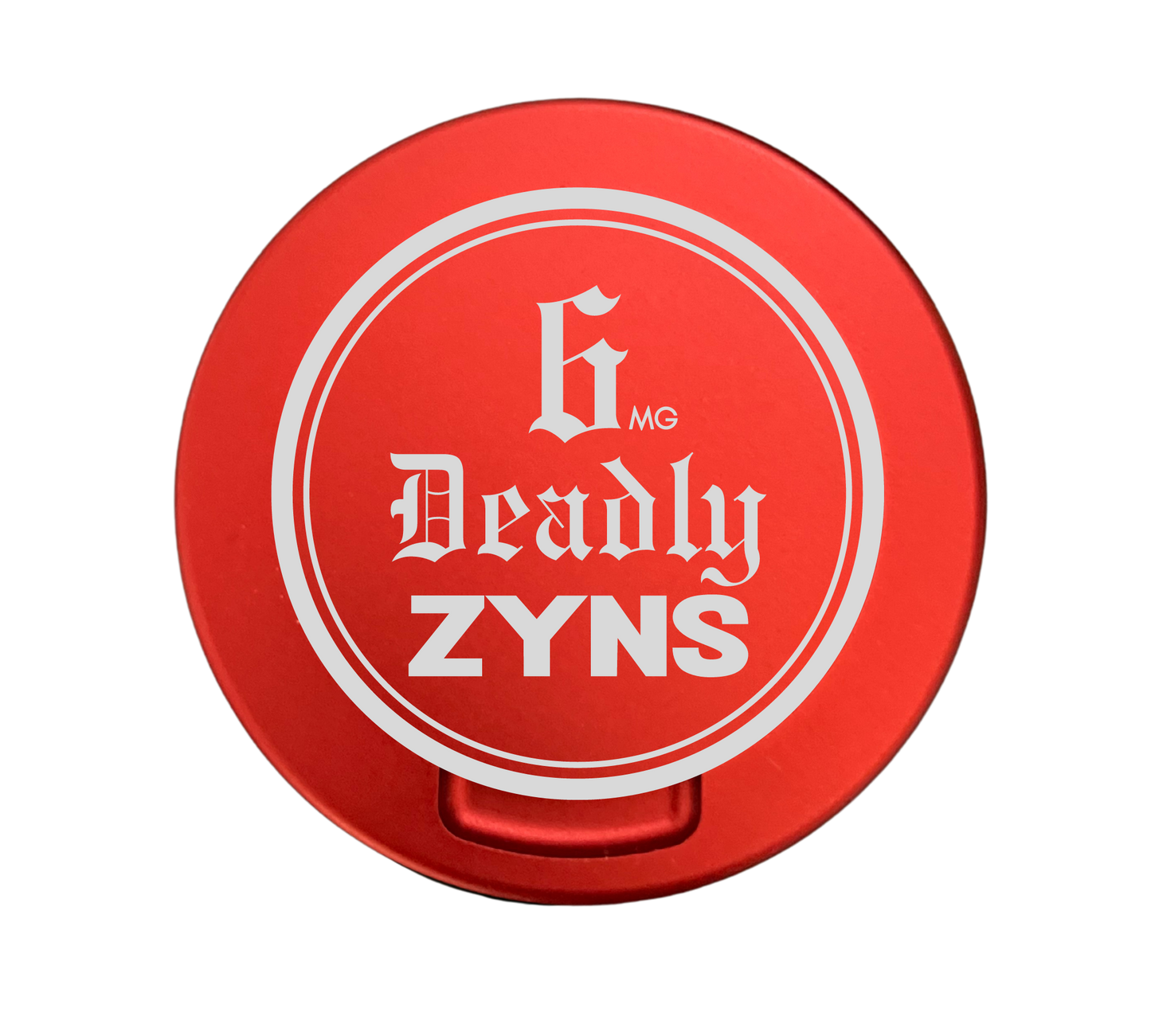 6 Deadly Zyns - Engraved Metal Zyn Tin - Metal Zyn Can