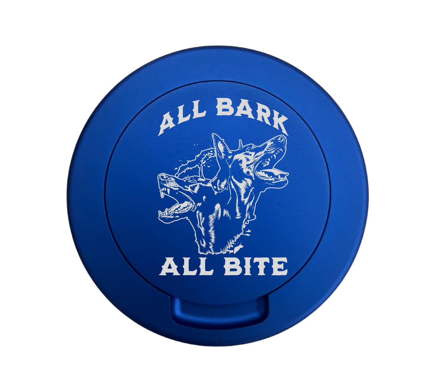 All Bark All Bite- Engraved Metal Zyn Tin - Metal Zyn Can