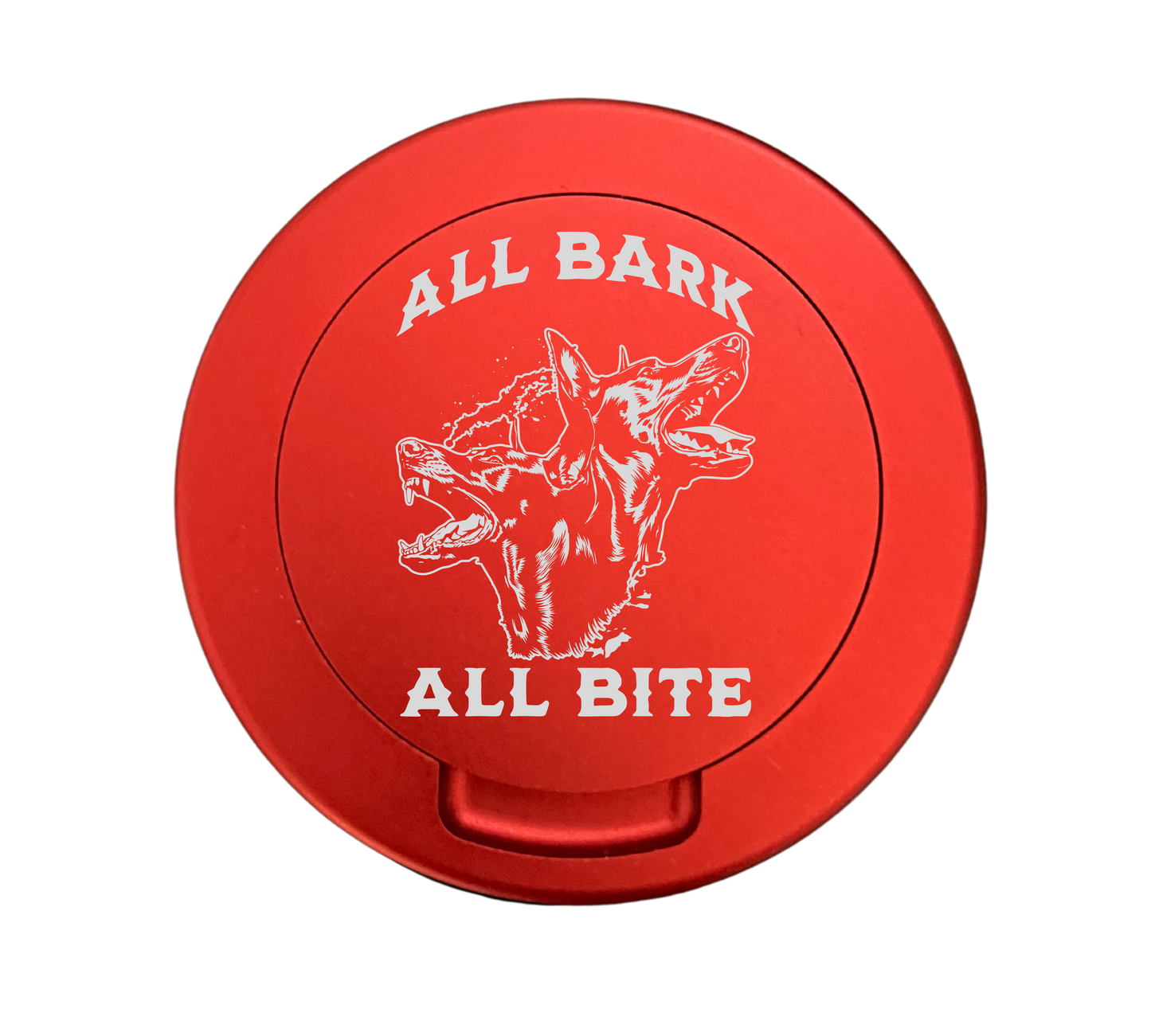 All Bark All Bite- Engraved Metal Zyn Tin - Metal Zyn Can