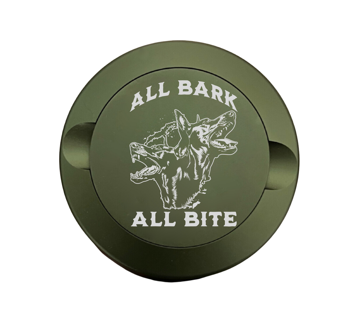 All Bark All Bite- Engraved Metal Zyn Tin - Metal Zyn Can