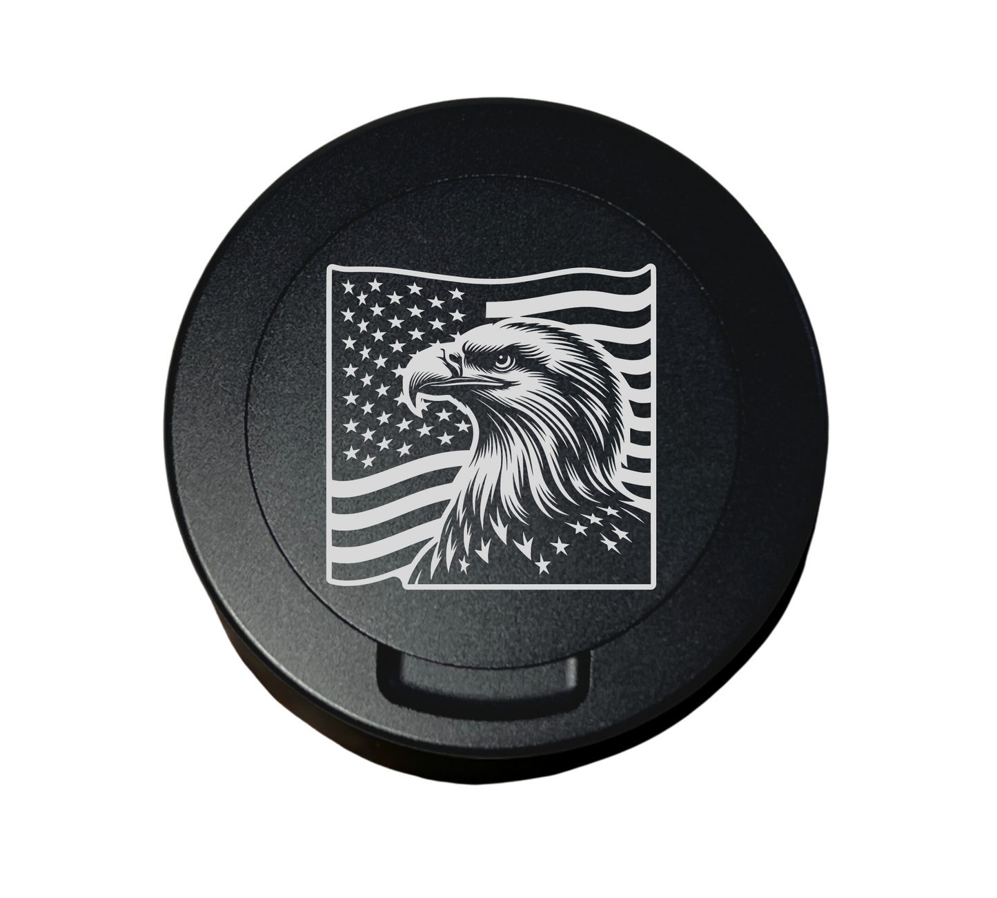 Patriotic Eagle Flag - Engraved Metal Zyn Tin - Metal Zyn Ca