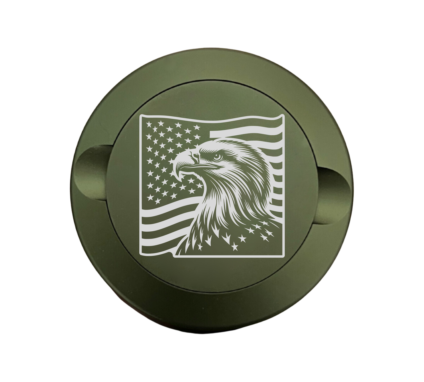 Patriotic Eagle Flag - Engraved Metal Zyn Tin - Metal Zyn Ca